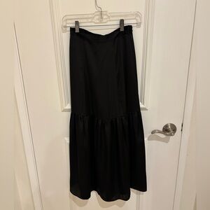 Topshop Tiered Satin Skirt